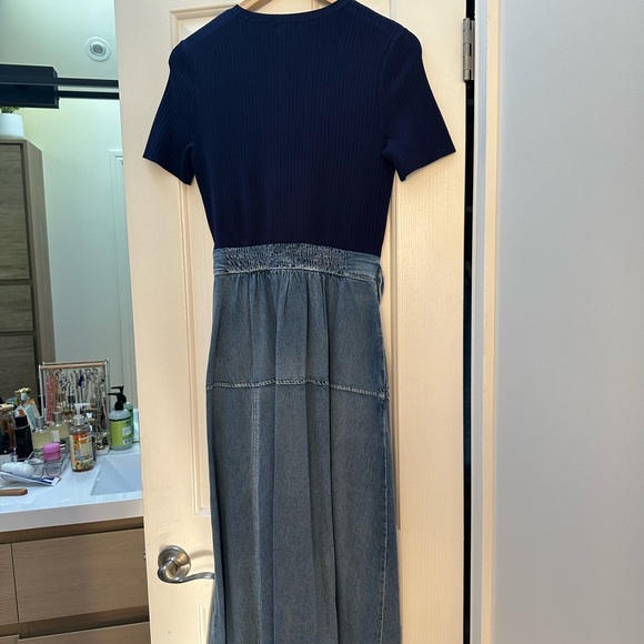 Shoshanna Ashton Mix Media Midi-Dress size small - Picture 5 of 6